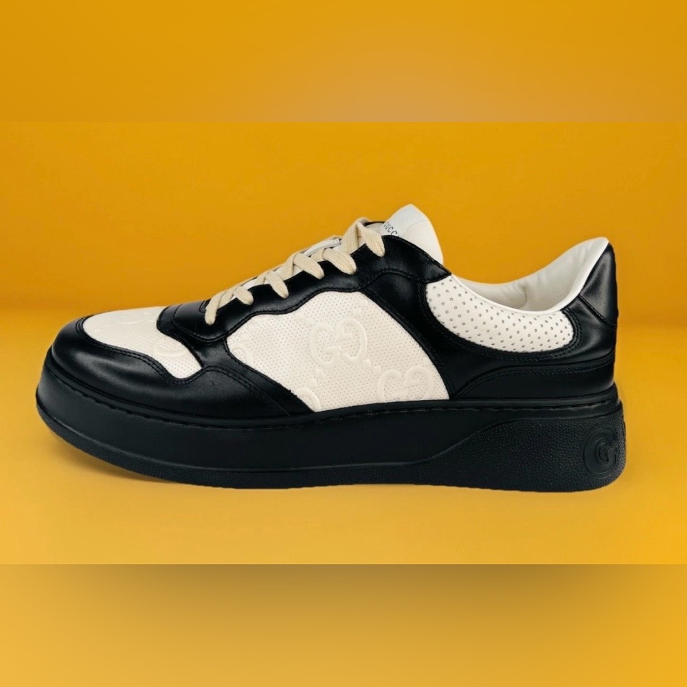 Gucci GG Supreme Leather Chunky Platform Logo Men Sneakers UK 13 -US 13.5 -EU 47